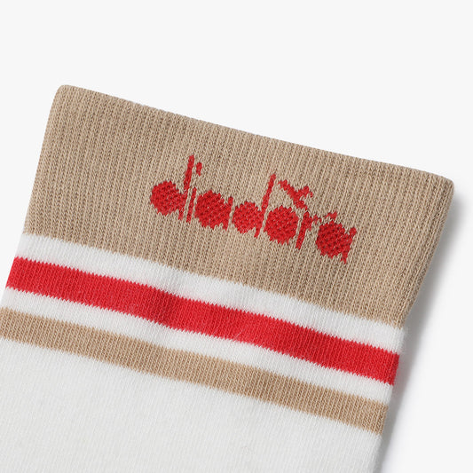 Diadora アパレル Crosscourt Knee Socks ソックス - WOMENS - ホワイト/ベージュ