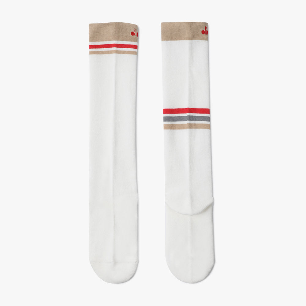 Diadora アパレル Crosscourt Knee Socks ソックス - WOMENS - ホワイト/ベージュ