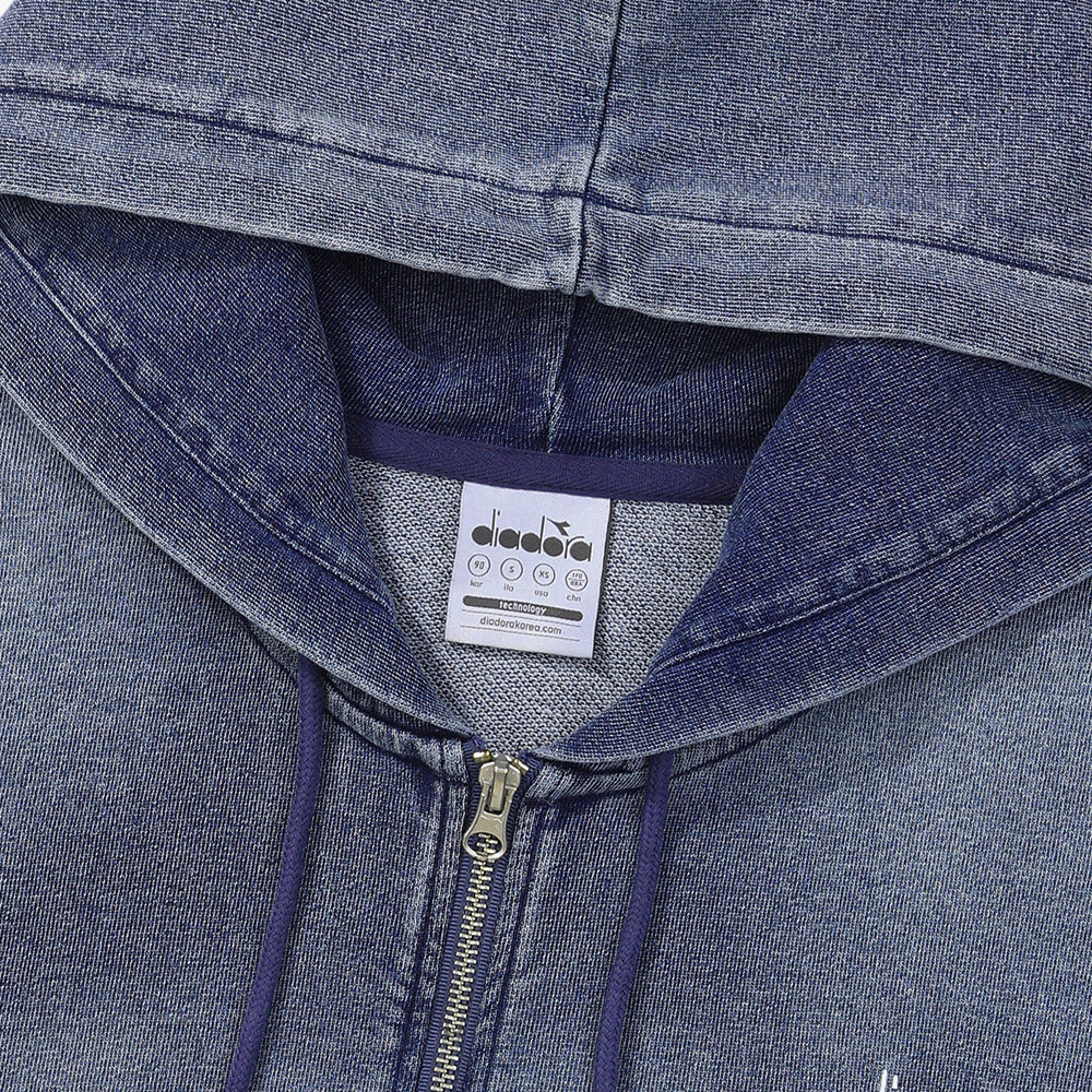 Diadora アパレル W/S Denim Sweat Hoodie パーカー - UNISEX - ブルー