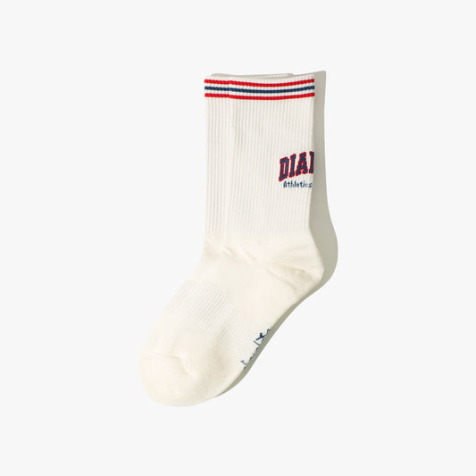 Diadora アパレル TENNIS LOGO QURTER SOCKS ソックス - UNISEX - ホワイト/ブルー