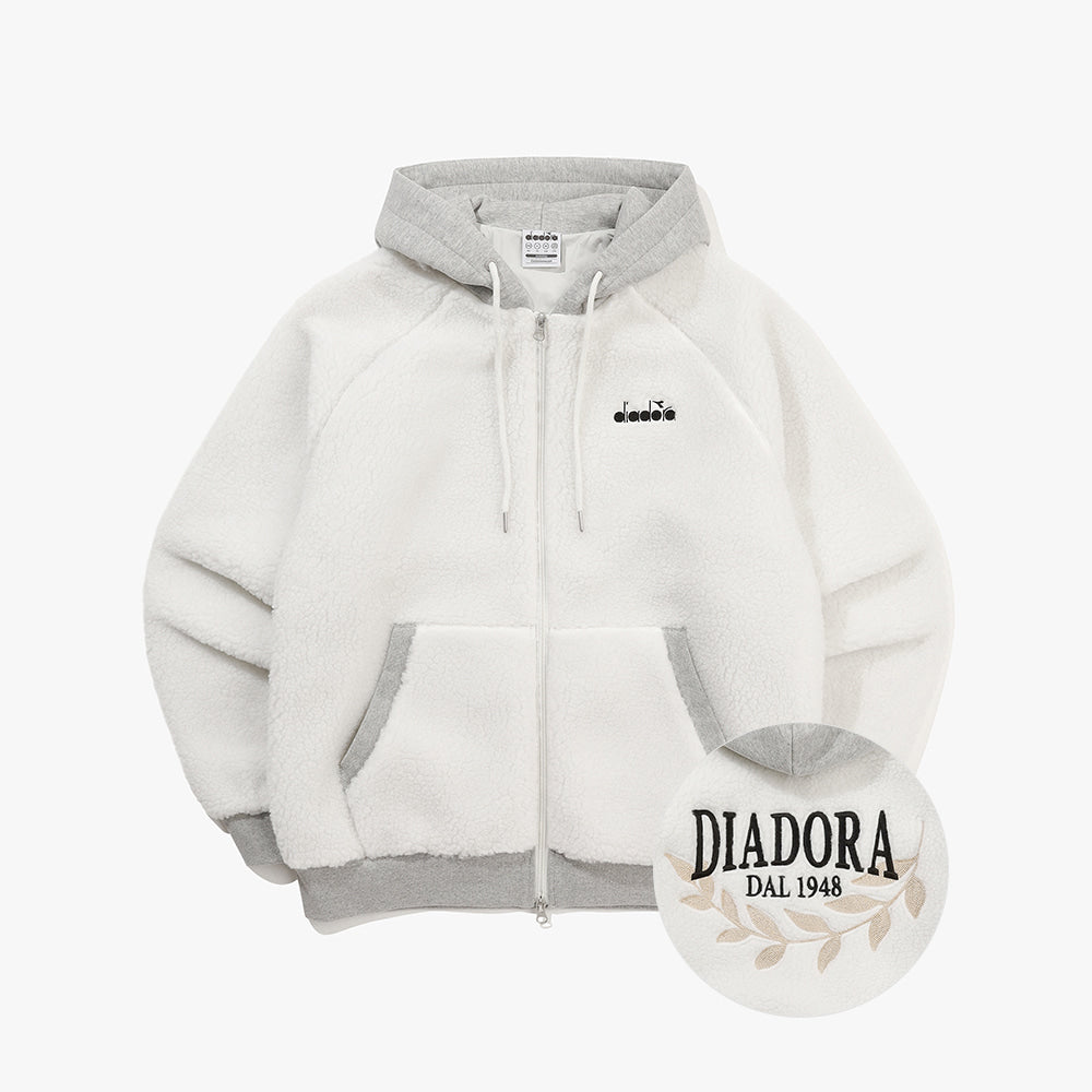 Diadora アパレル Comfy Fleece Jacket パーカー - UNISEX - ホワイト