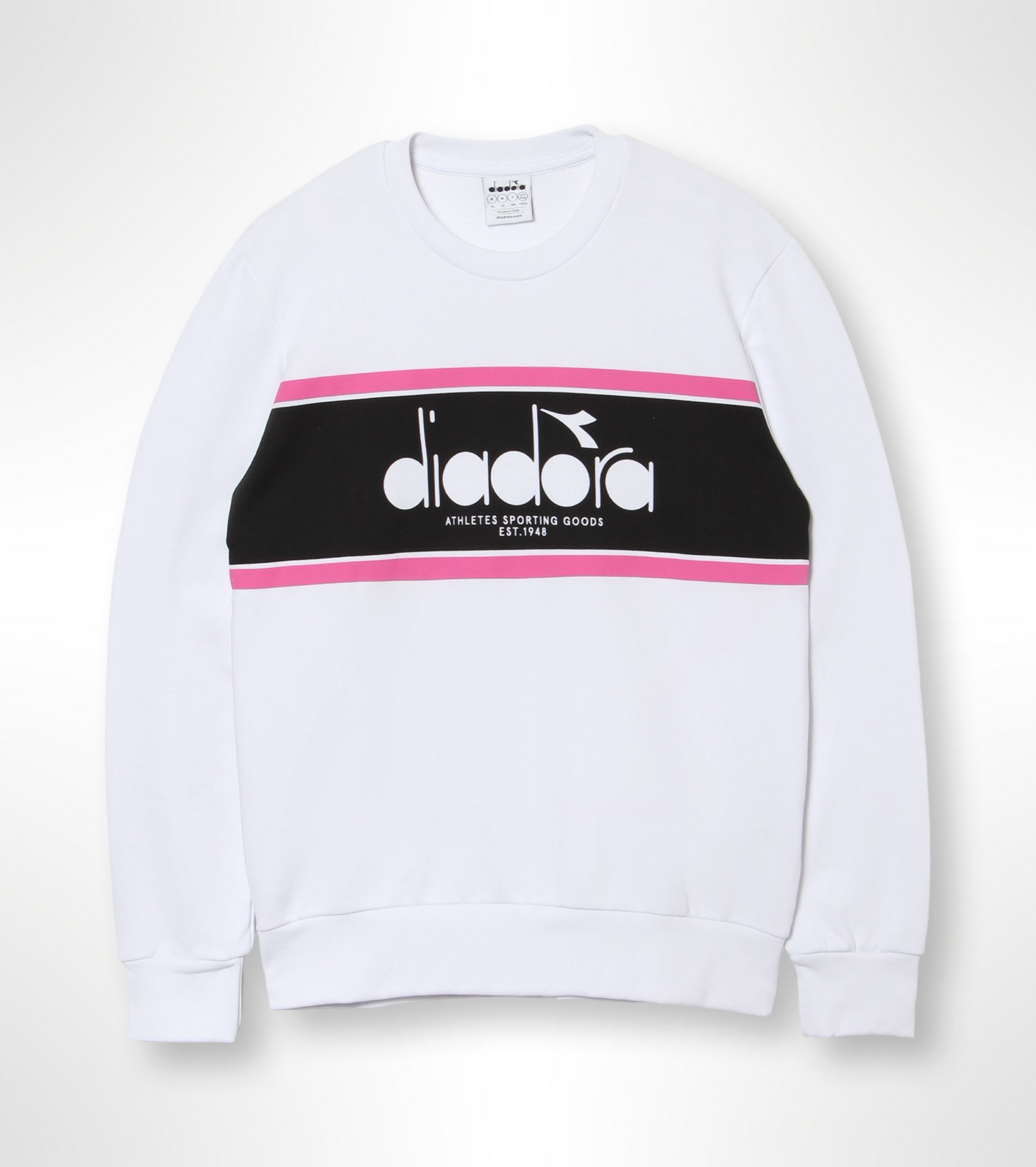 SWEATSHIRT CREW LOGO - UNISEX - ホワイト