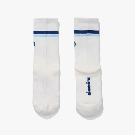 Diadora アパレル FREEZE LOGO QURTER SOCKS ソックス - UNISEX - ホワイト/ネイビー