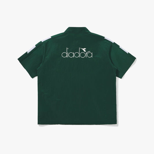 Diadora apparel Collection GLANDSLAM AIRY HALF ANORAK｜ディアドラ アパレル ポロシャツ グリーン メンズ レディース