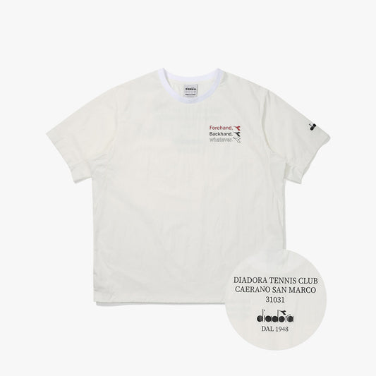 Diadora アパレル COMFY ROUND PISTE Tシャツ - UNISEX - オフホワイト