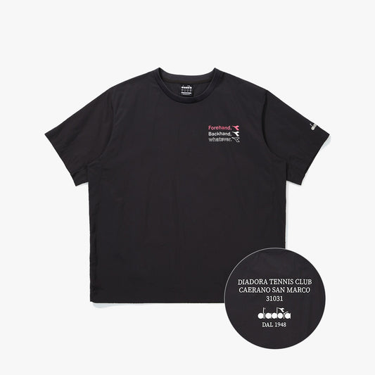 Diadora アパレル COMFY ROUND PISTE Tシャツ - UNISEX - チャコールグレー