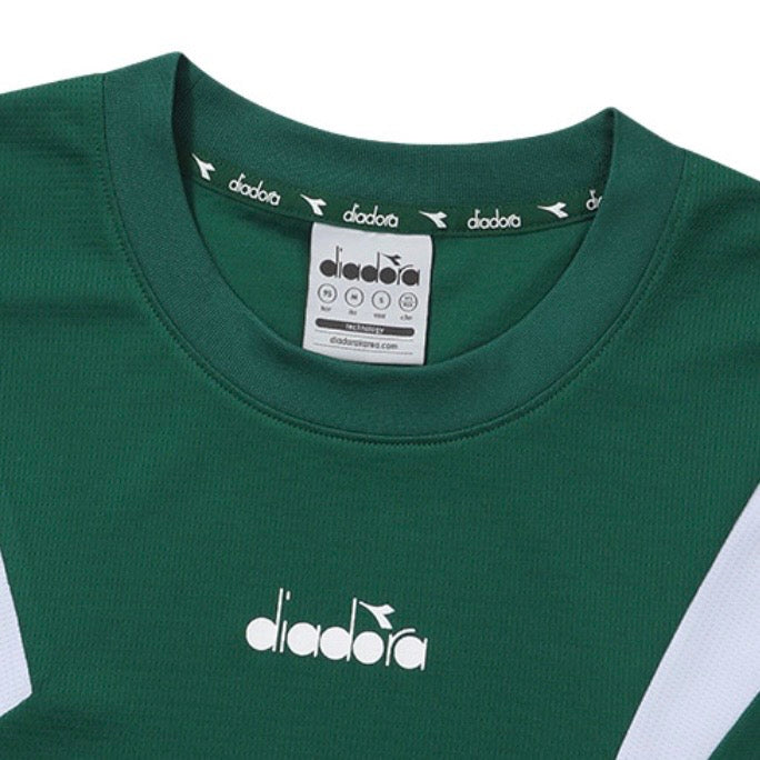 Diadora apparel Collection GLANDSLAM AIRY MESH T-SHIRT｜ディアドラ アパレル Tシャツ グリーン メンズ レディース