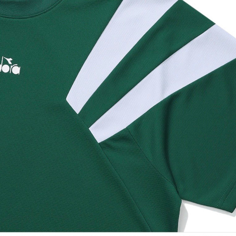 Diadora apparel Collection GLANDSLAM AIRY MESH T-SHIRT｜ディアドラ アパレル Tシャツ グリーン メンズ レディース