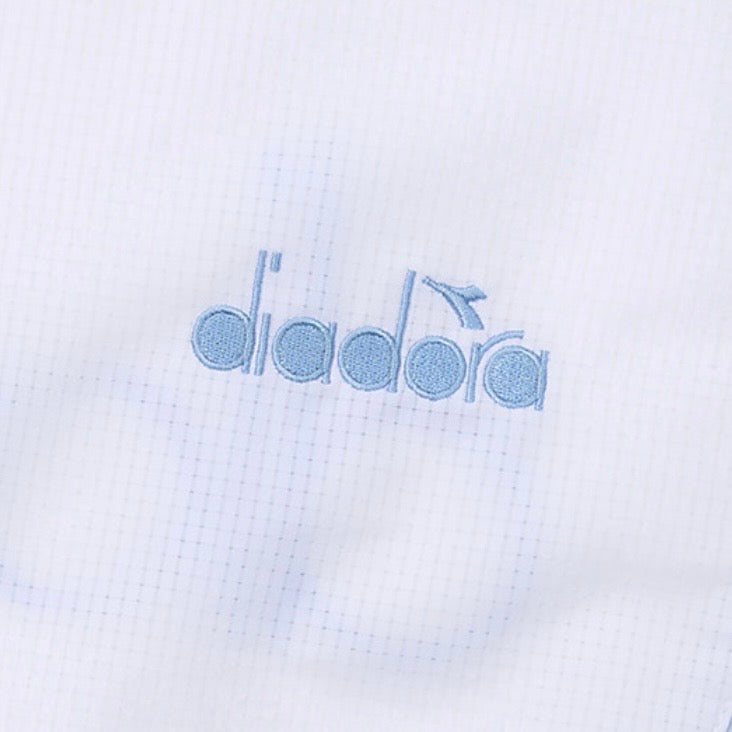 Diadora apparel Collection GLANDSLAM AIRY HALF ANORAK｜ディアドラ アパレル ポロシャツ ホワイト ブルー メンズ レディース