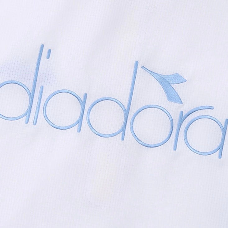 Diadora apparel Collection GLANDSLAM AIRY HALF ANORAK｜ディアドラ アパレル ポロシャツ ホワイト ブルー メンズ レディース