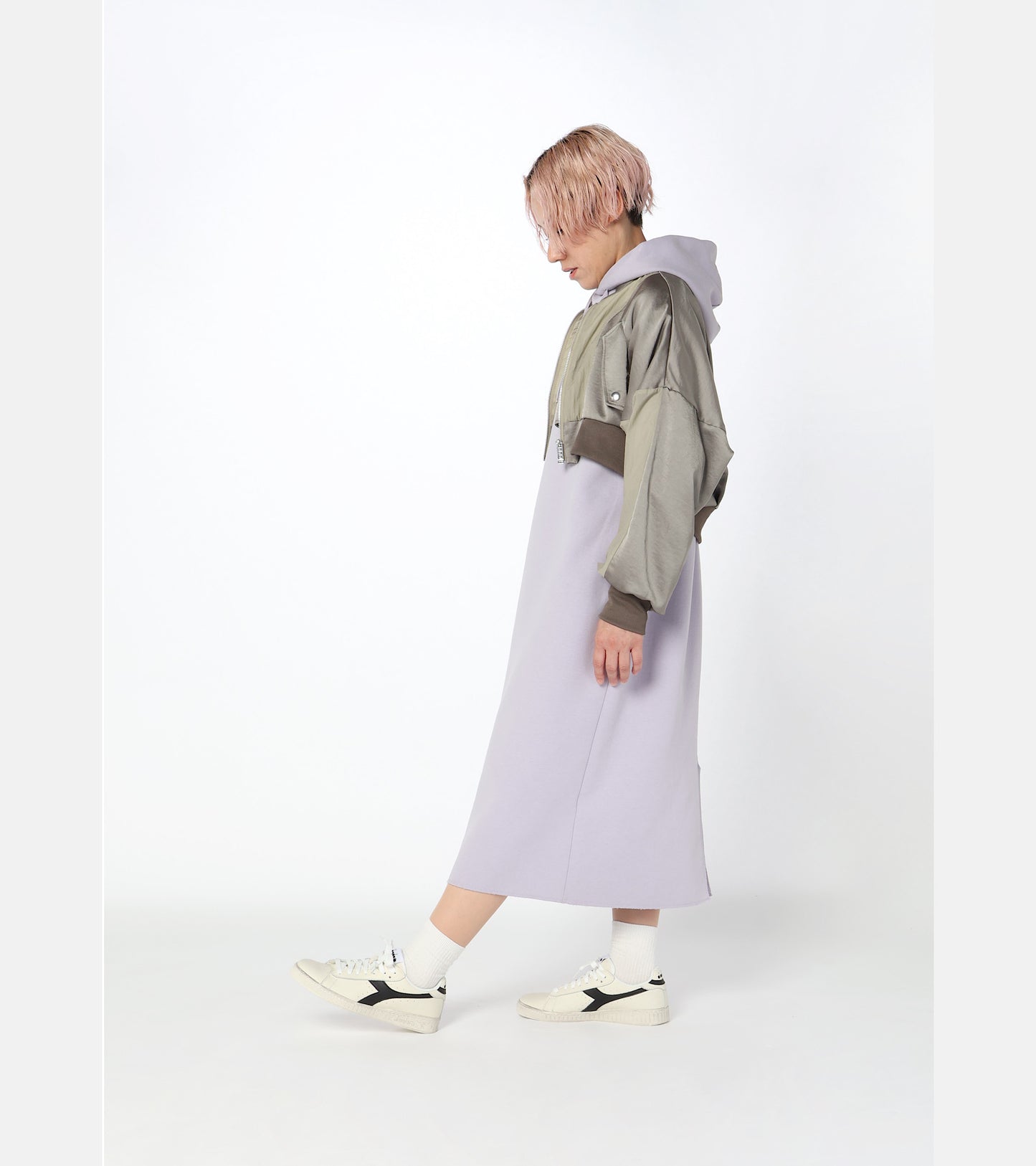Diadora Sportswear Collection GAME L LOW WAXED｜ディアドラ スニーカー ホワイト ブラック レディース