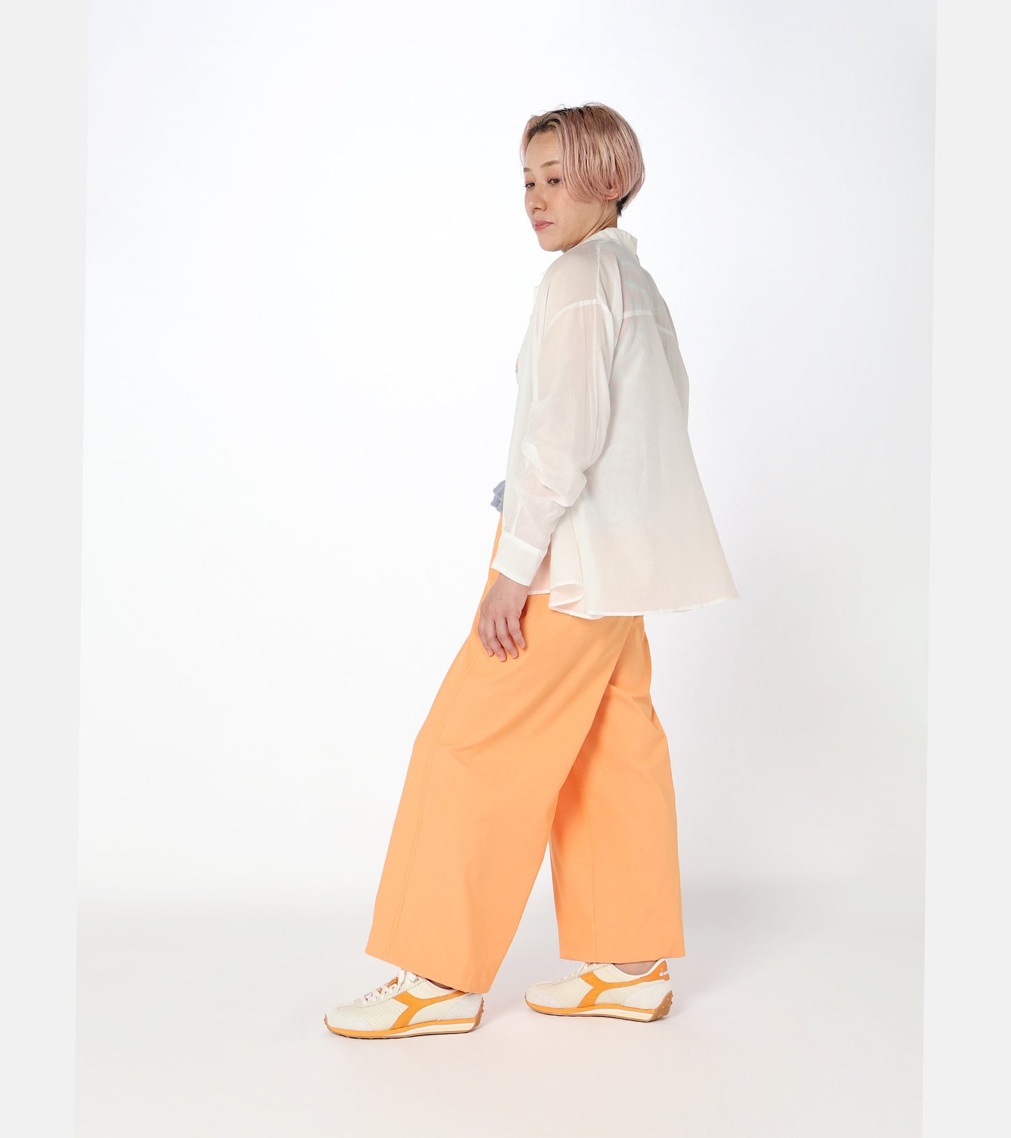 Diadora Sportswear Collection RALLY PUNCHED｜ディアドラ スニーカー ホワイト イエロー メンズ レディース
