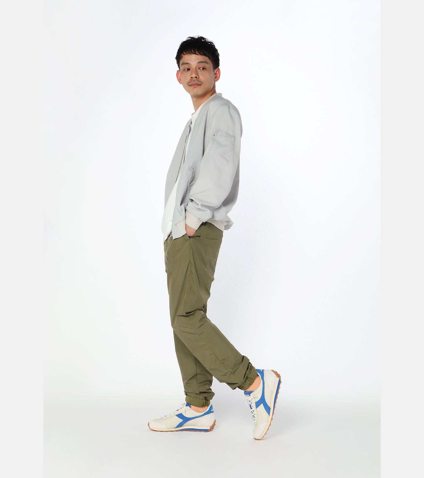 Diadora Sportswear Collection RALLY PUNCHED｜ディアドラ スニーカー ホワイト ブルー メンズ レディース