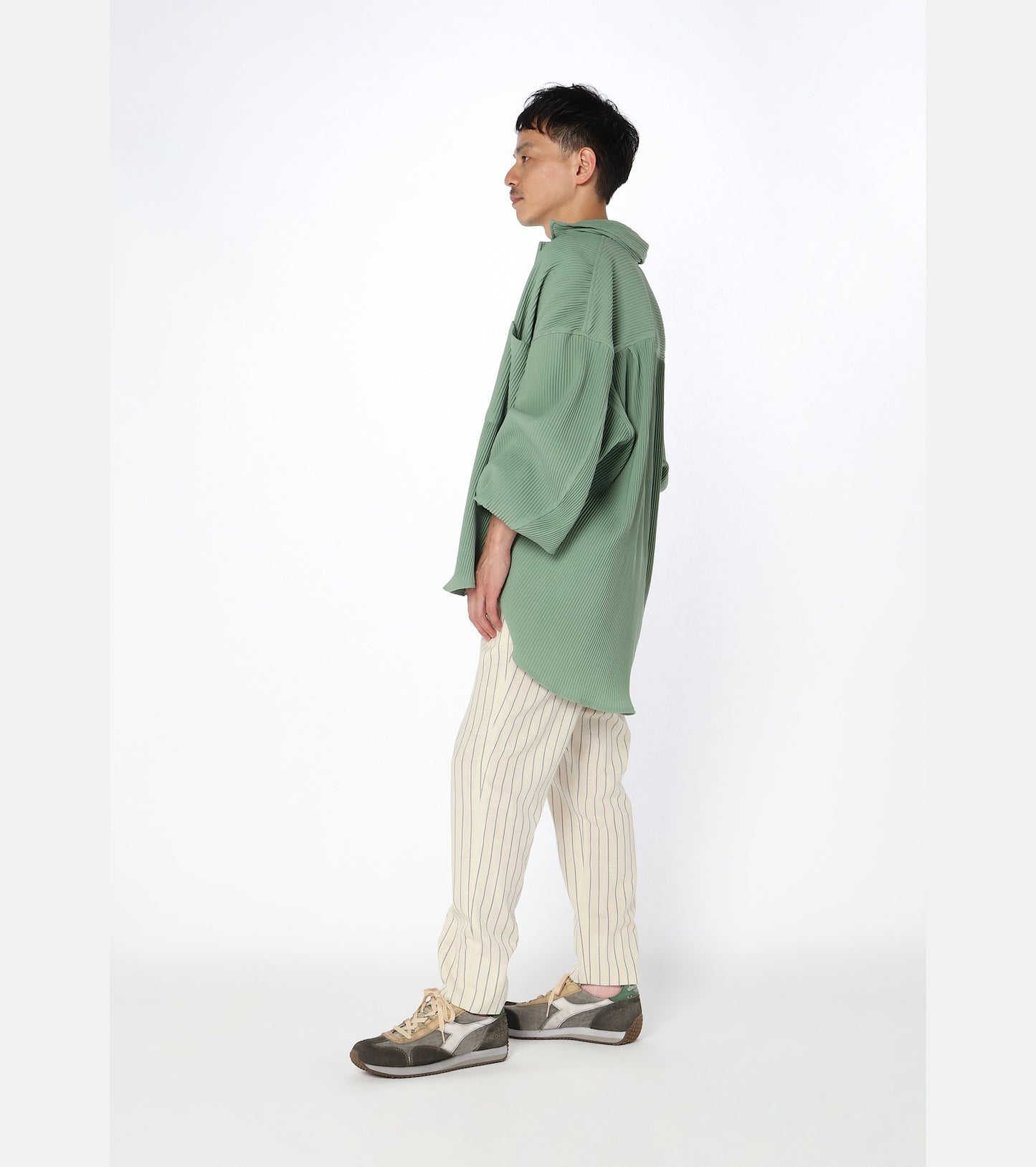 Diadora Heritage Collection EQUIPE DIRTY SW EVO｜ディアドラ スニーカー ベージュ グリーン メンズ