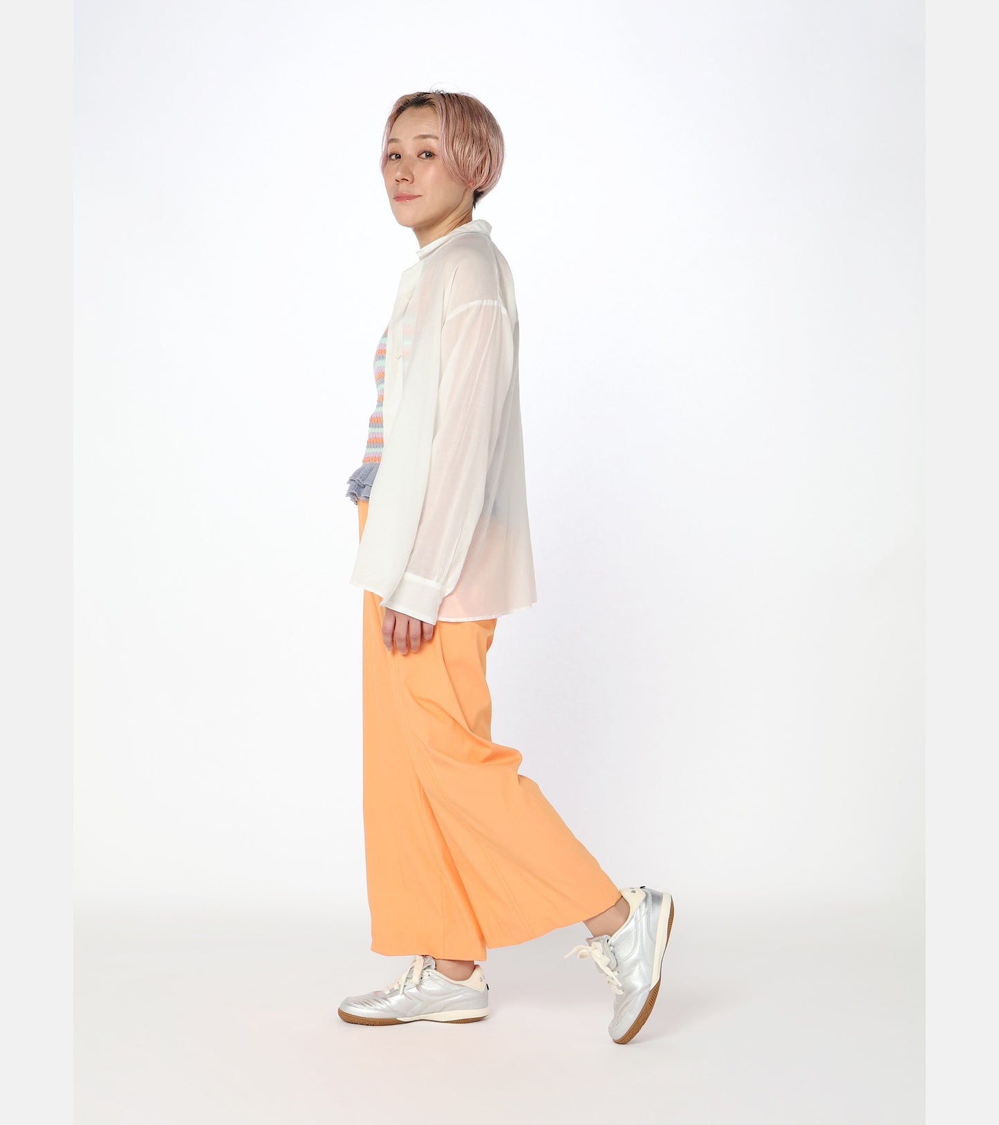 Diadora Sportswear Collection GOLD INDOOR METALLIC｜ディアドラ スニーカー シルバー メンズ レディース