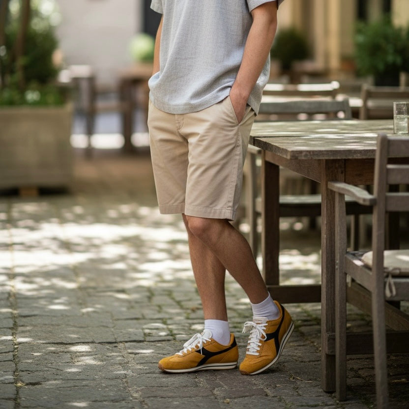 Diadora Sportswear Collection RALLY PUNCHED｜ディアドラ スニーカー イエロー メンズ