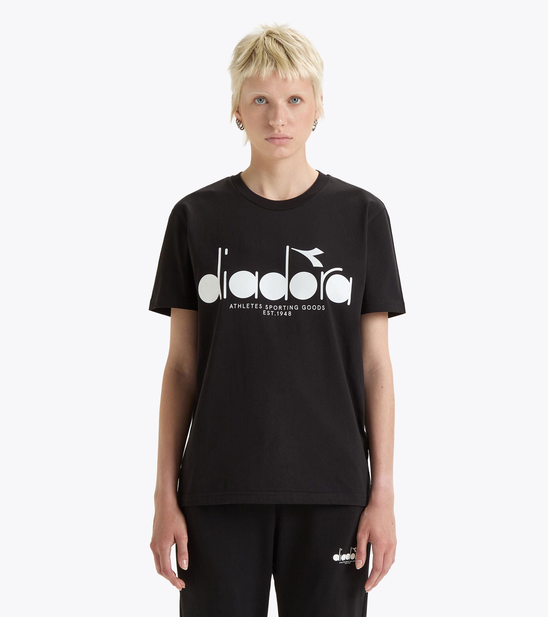 Diadora アパレル T-SHIRT SS LOGO Tシャツ - UNISEX - ブラック