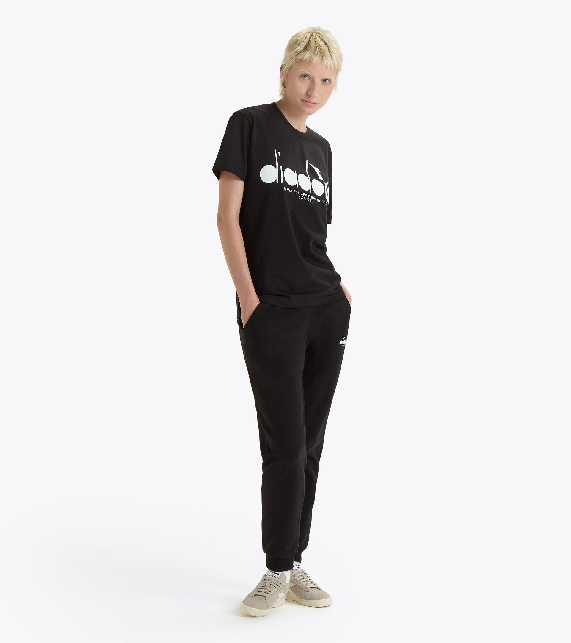 Diadora アパレル T-SHIRT SS LOGO Tシャツ - UNISEX - ブラック