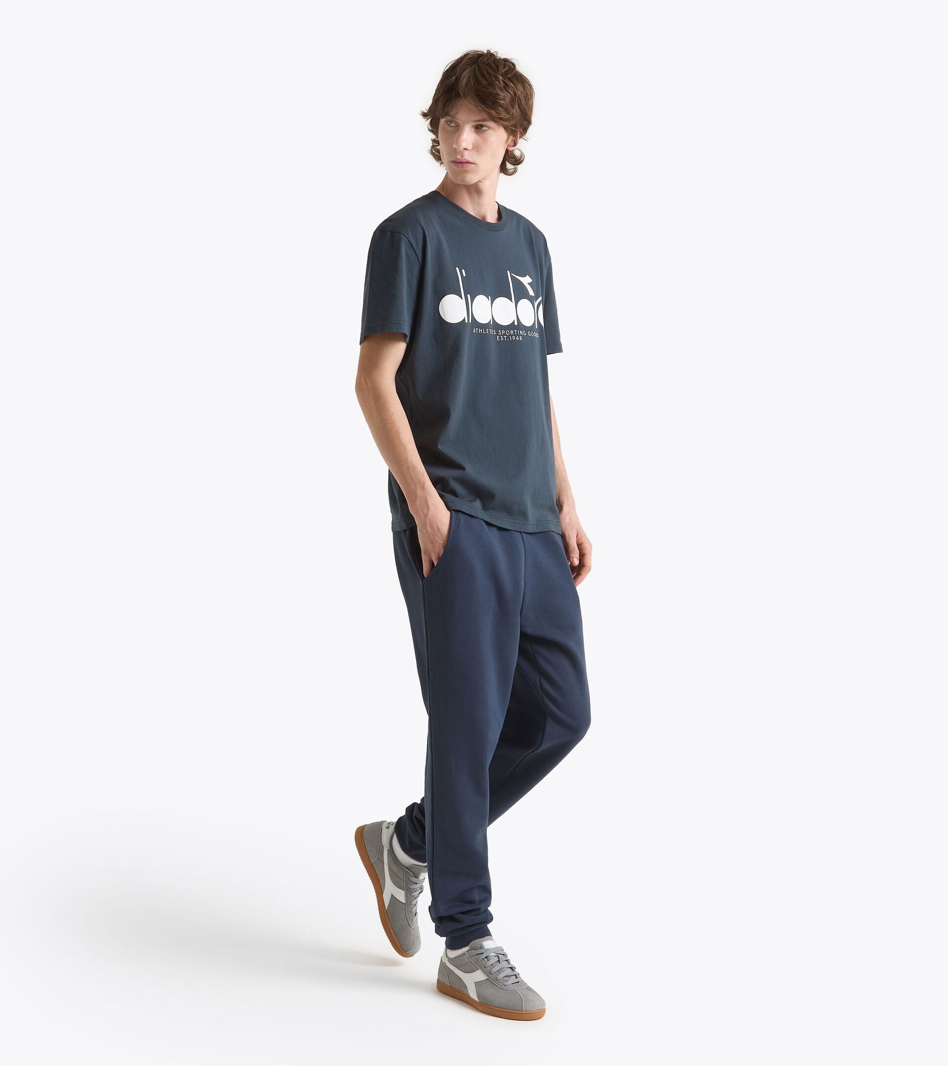Diadora アパレル T-SHIRT SS LOGO Tシャツ - UNISEX - ネイビー