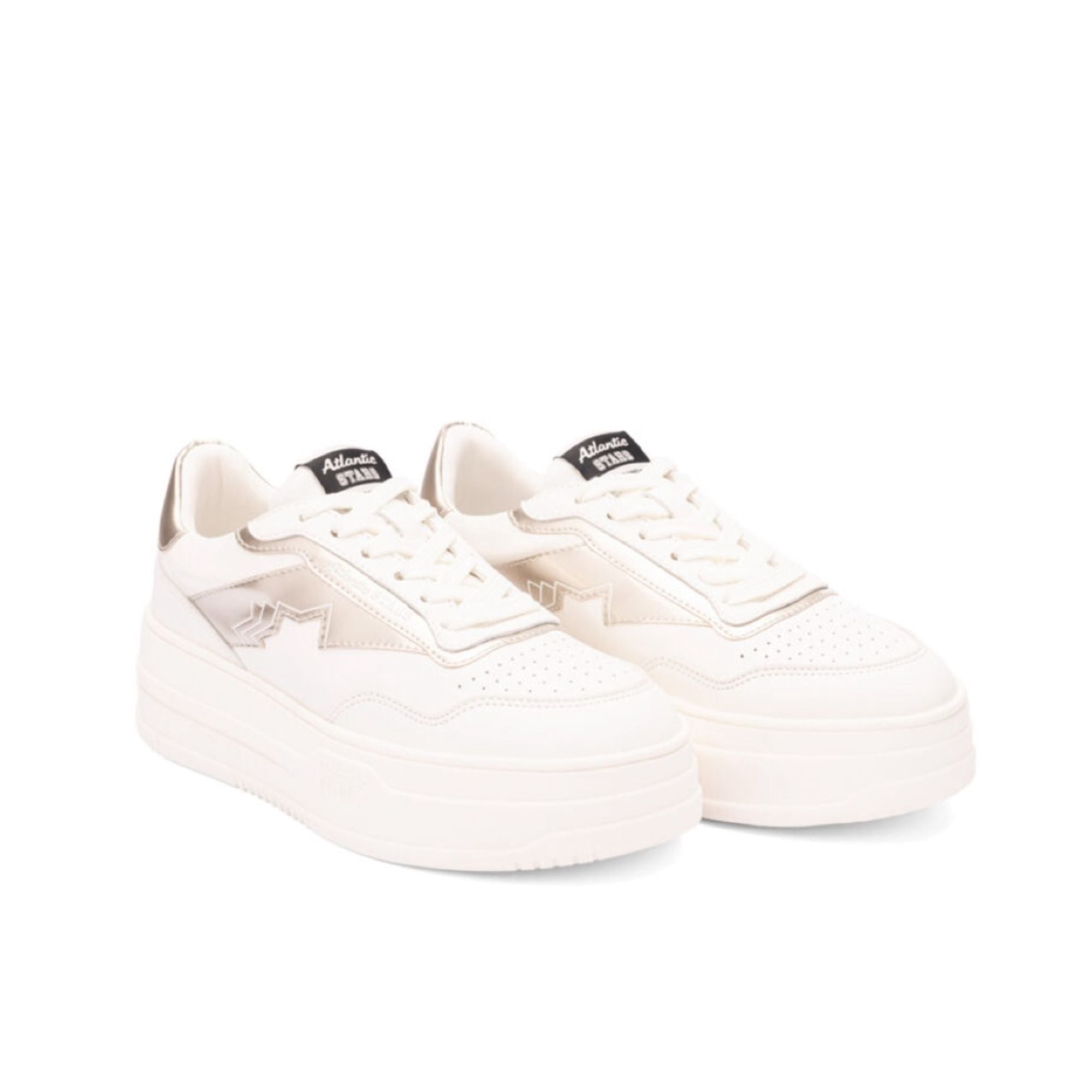 Atlantic STARS スニーカー VIENNA 6010-0104 - WOMENS - ホワイト/ゴールド
