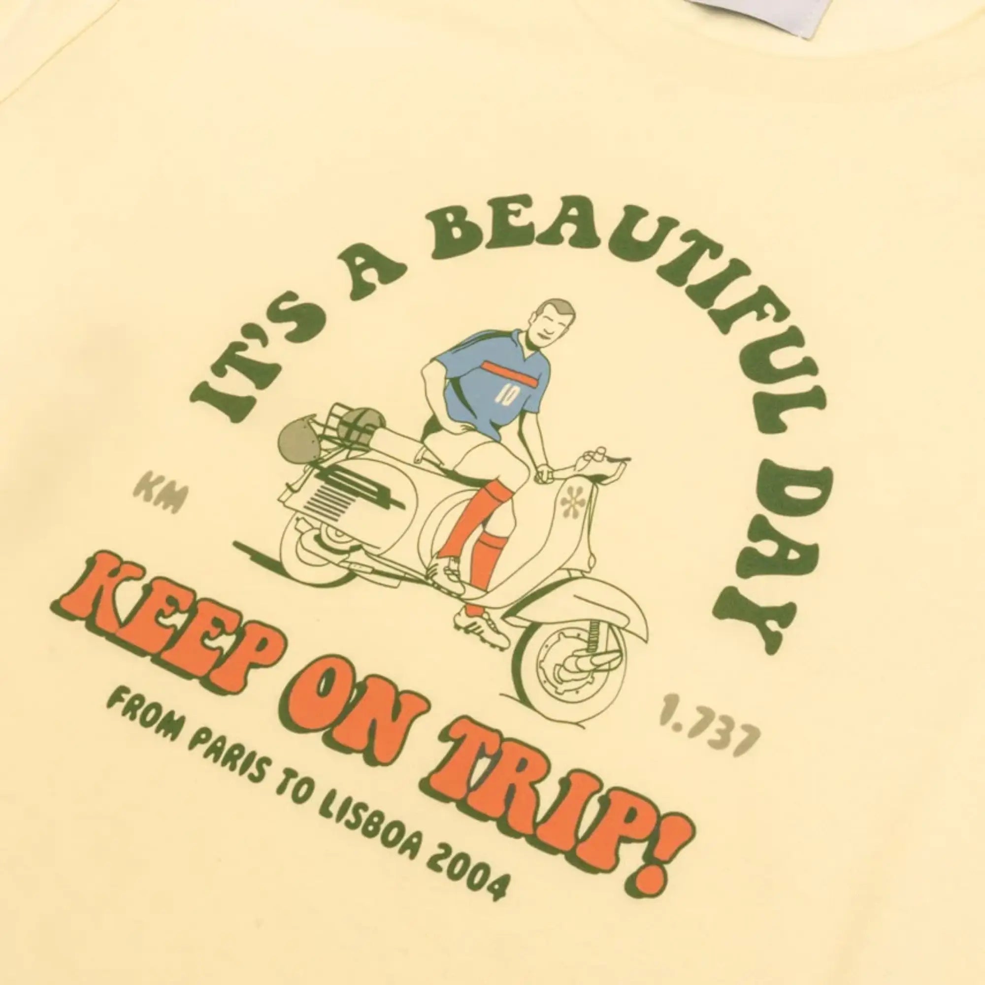 KEEP ON TRIP T-shirt-YELLOW