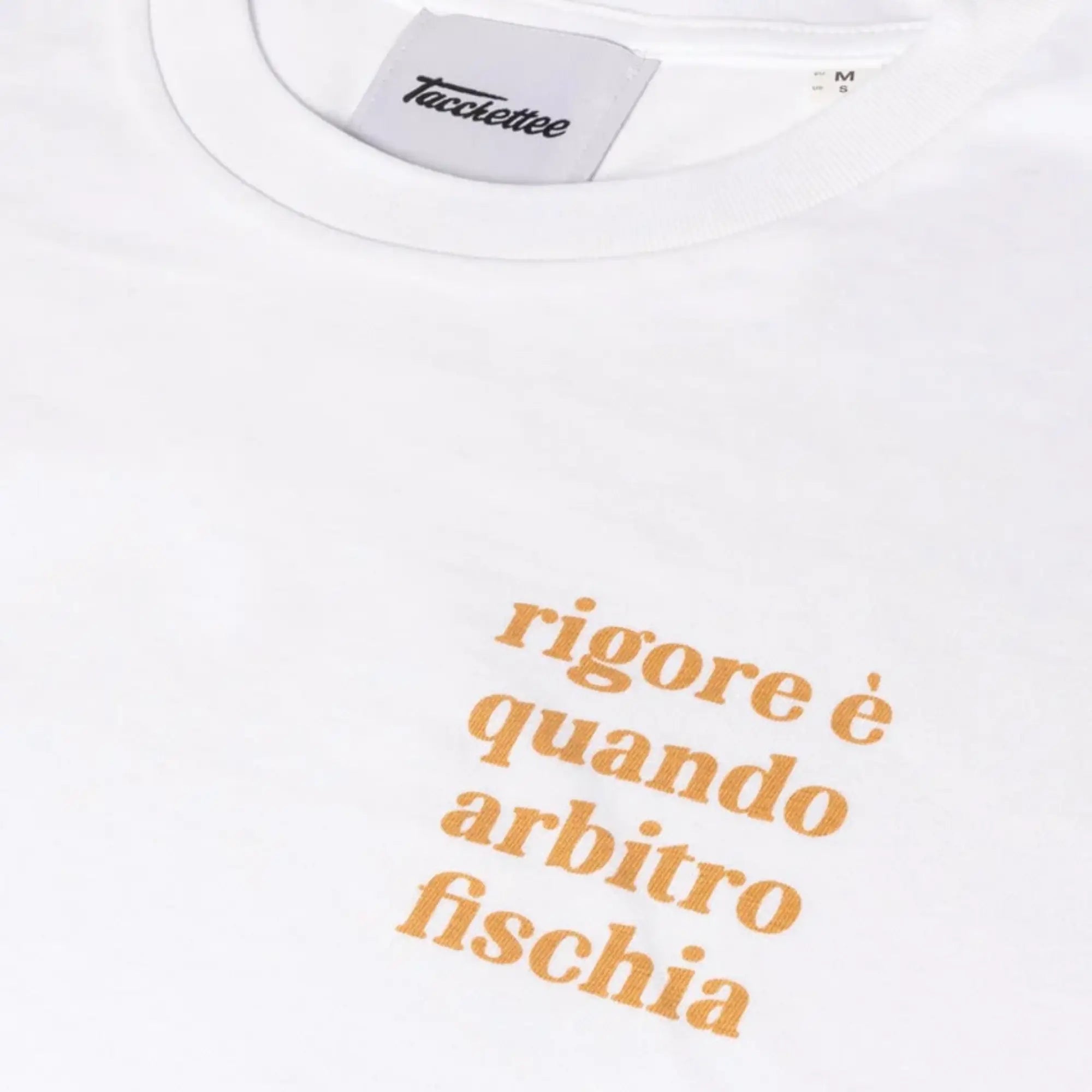 RIGORE E T-shirt stampata-WHITE
